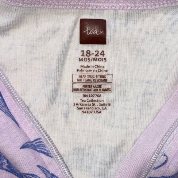 Tea Collection Zippered Short Romper, 18-24M - Picture 4 of 9